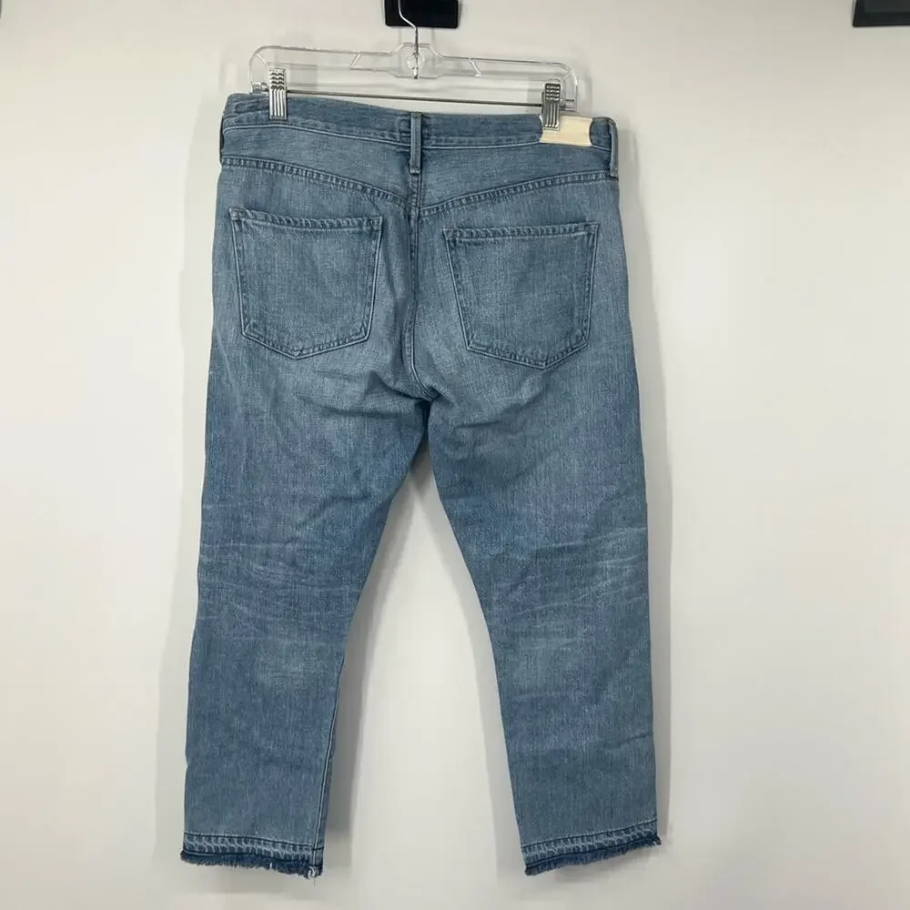 Citizens of Humanity COH Emerson Crop Slim Boyfriend Jeans Button Fly